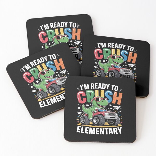 Item preview, I'm Ready To Crush Elementary Dinosaur Back To School Kids designed and sold by catsdothingz.
