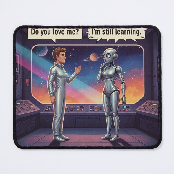Item preview, I’m Still Learning – Funny AI Robot Relationship Design designed and sold by SloganSavvy.