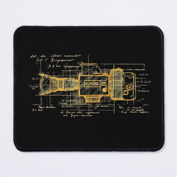 Item preview, Renaissance Invention Sketch – Da Vinci Style Film Camera Art designed and sold by KArtcore.