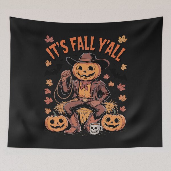 Item preview, It’s Fall Y’all Western Cowboy Pumpkin Halloween designed and sold by JessicaWalshdf.