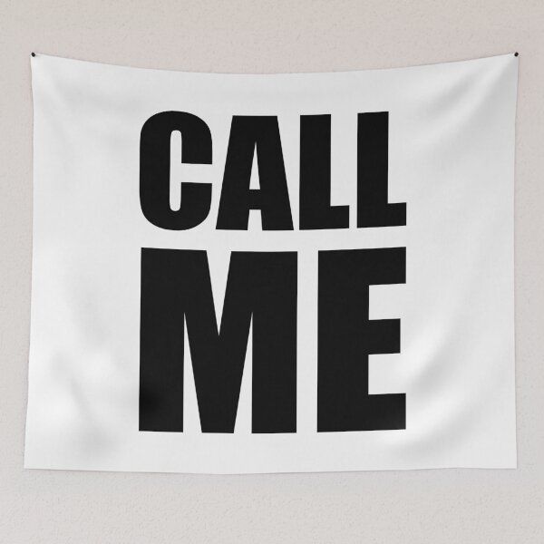 Item preview, CALL ME – Clever Text Layout Funny designed and sold by inkNext.