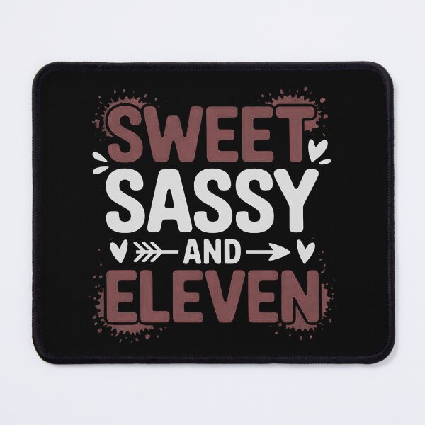 Item preview, Happy 11th Birthday Sweet Sassy & Eleven Girls 11 Years Old designed and sold by duolastgend.
