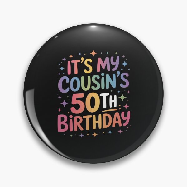 Item preview, It's My Cousin's 50th Birthday Colorful Happy 50 Years Old designed and sold by JessicaWalshdf.