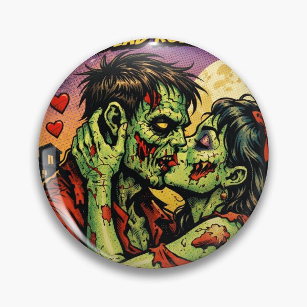 Item preview, Zombie Love Comic Art Undead Romance Illustration designed and sold by ArtificialAce.