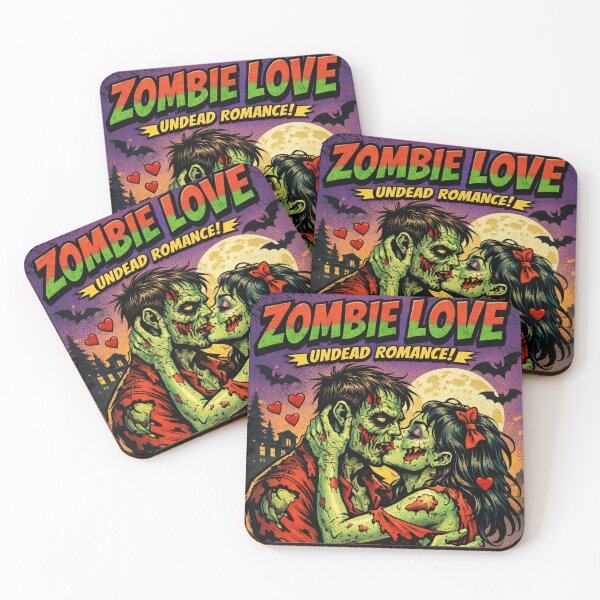 Item preview, Zombie Love Comic Art Undead Romance Illustration designed and sold by ArtificialAce.
