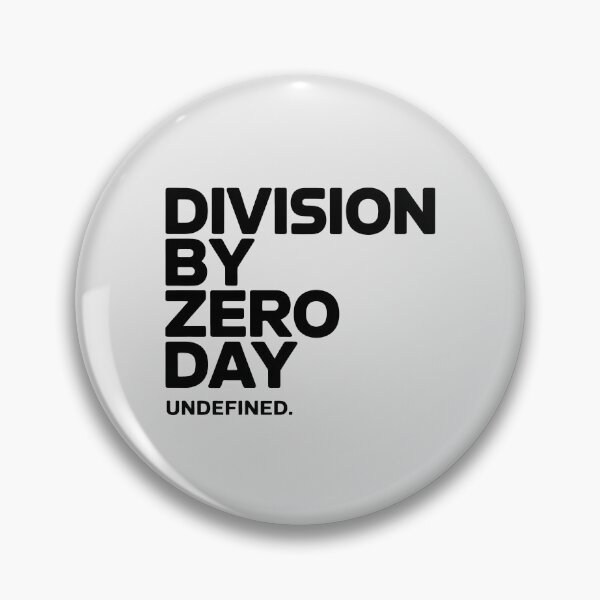 Item preview, Division by Zero Day Design with Vertical Typography and Undefined Math Humor designed and sold by SplashTastic.