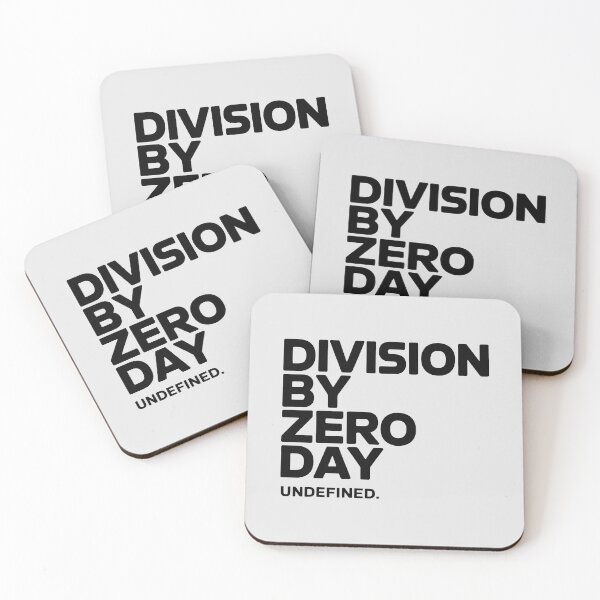 Item preview, Division by Zero Day Design with Vertical Typography and Undefined Math Humor designed and sold by SplashTastic.