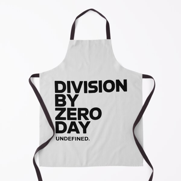 Item preview, Division by Zero Day Design with Vertical Typography and Undefined Math Humor designed and sold by SplashTastic.