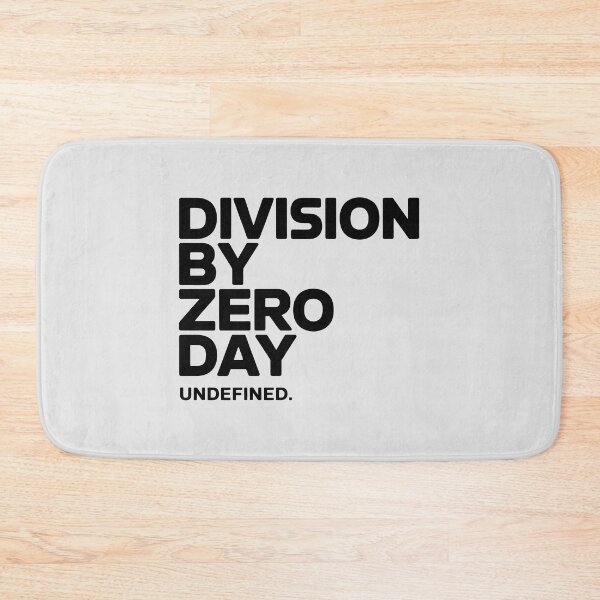 Item preview, Division by Zero Day Design with Vertical Typography and Undefined Math Humor designed and sold by SplashTastic.