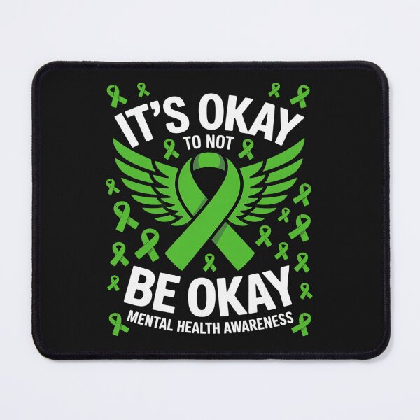 Item preview, Its Okay To Not Be Okay Mental Health Awareness Month Ribbon designed and sold by GaryBellcvbnb.