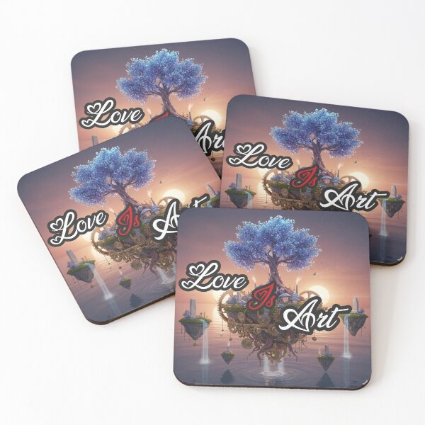 Item preview, Love Is Art – Fantasy Romantic Dream World Illustration designed and sold by Ranrajshop.