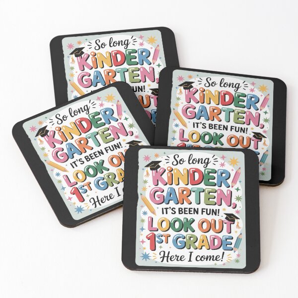 Item preview, So Long Kindergarten It's Been Fun Look Out 1st Grade Kids designed and sold by catsdothingz.