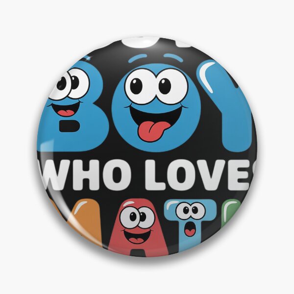Item preview, Just A Boy Who Loves Math Cartoon Style Fun Numbers designed and sold by GaryBellcvbnb.
