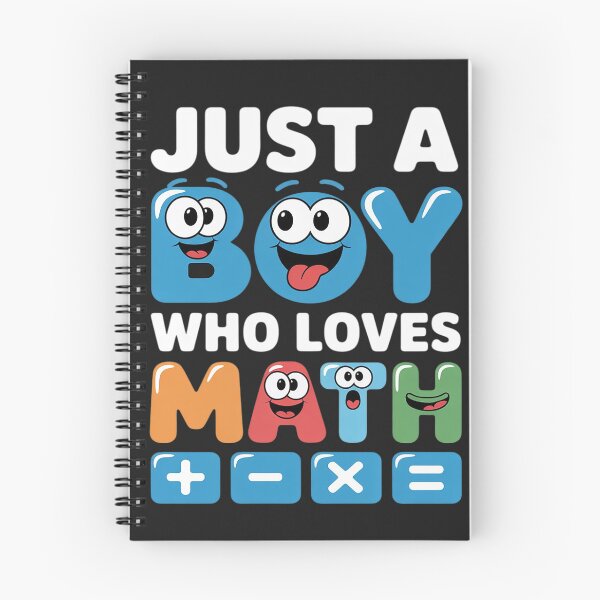Item preview, Just A Boy Who Loves Math Cartoon Style Fun Numbers designed and sold by GaryBellcvbnb.