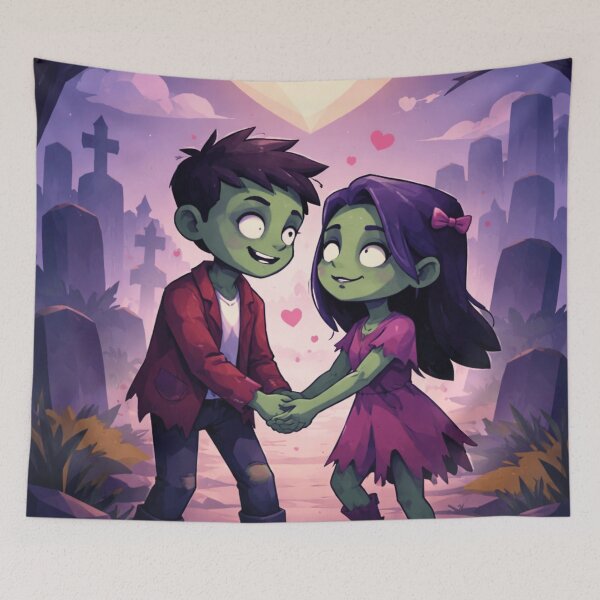 Item preview, Zombie Love Low Poly Cute Horror Art designed and sold by ArtificialAce.