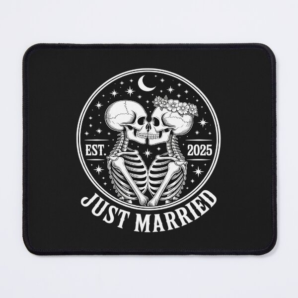 Item preview, Just Married 2025 Skeleton Halloween Couples designed and sold by GaryBellcvbnb.
