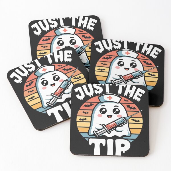 Item preview, Just the Tip Funny Nurse Viral Retro Halloween Meme designed and sold by GaryBellcvbnb.