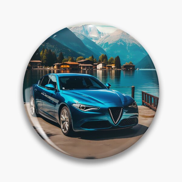 Item preview, Italian performance car reflecting mountains and summer sky designed and sold by RevUpDesign.
