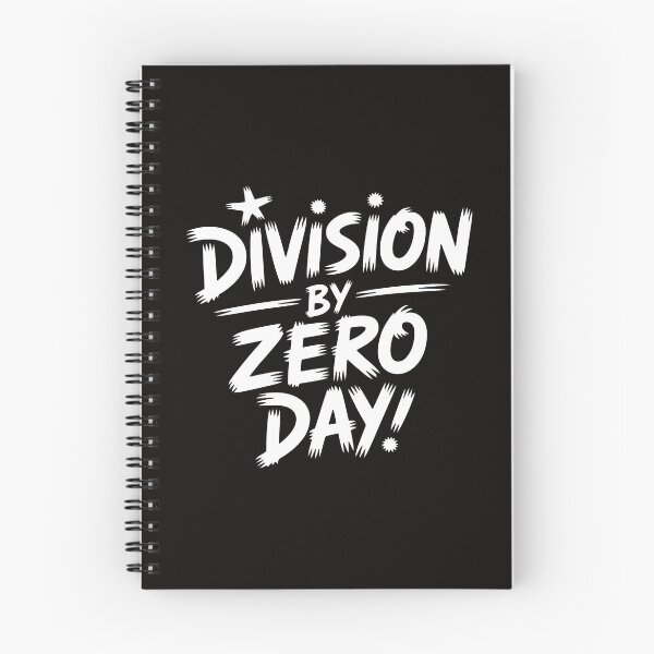 Item preview, Division by Zero Day Design with Bold Typography and Playful Mathematical Humor designed and sold by SplashTastic.