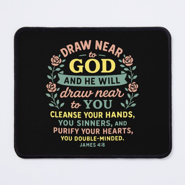 Item preview, James 4:8 Draw Near To God And He Will Draw Near To You designed and sold by plushism.