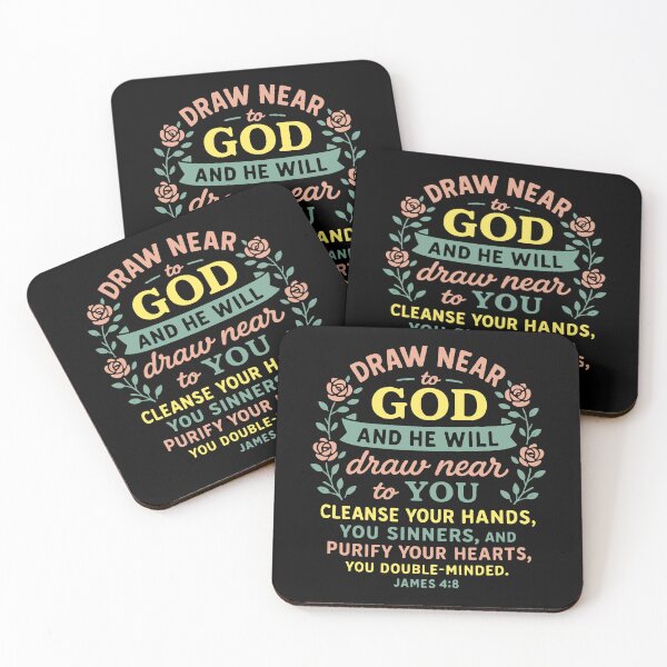 Item preview, James 4:8 Draw Near To God And He Will Draw Near To You designed and sold by plushism.