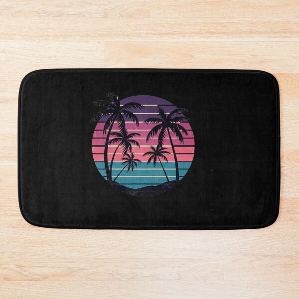 Item preview, Tropical Hawaiian Palm Tree Vaporwave Hawaii Beach  designed and sold by catsdothingz.