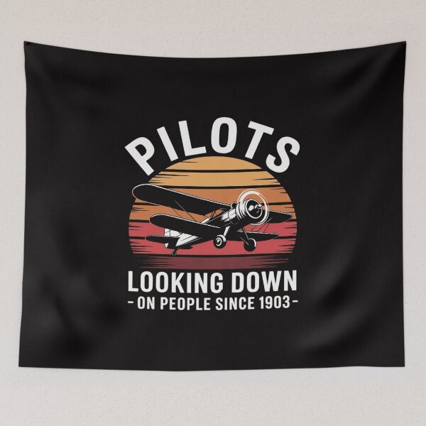 Item preview, Pilots Looking Down On People Since 1903 Plane Humor Jokes designed and sold by czechascheledu.