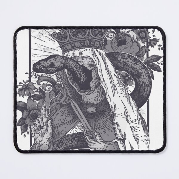 Item preview, Korriban Dark Occult Snake Queen Illustration Art Gift For Gothic Fans designed and sold by LennonKain.