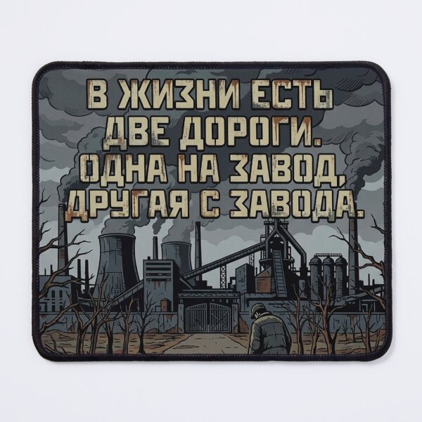 Item preview, Two Roads in Life One to the Factory One from the Factory designed and sold by quackynaut.