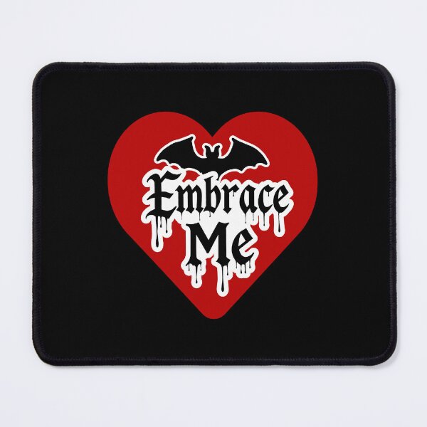 Item preview, Embrace Me Vampire Heart Meme – Masquerade Gaming Fan Funny Quote (Red & Black) designed and sold by SlightlyUnreal.