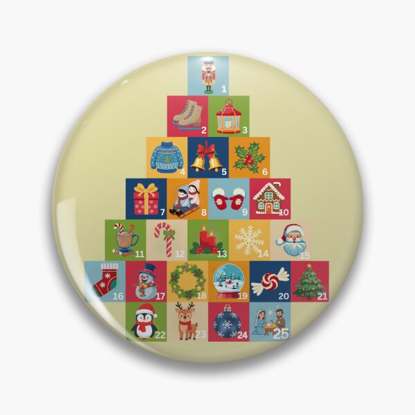 Item preview, Advent Calendar Christmas Tree – 25 Days Holiday Design designed and sold by mycreastyle.