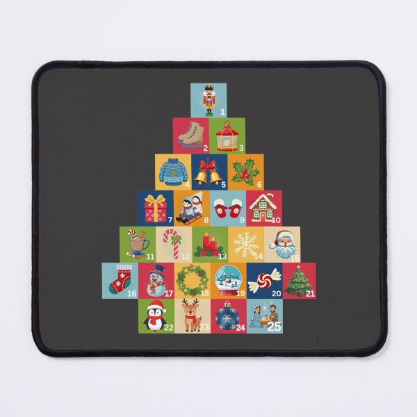 Item preview, Advent Calendar Christmas Tree – 25 Days Holiday Design designed and sold by mycreastyle.