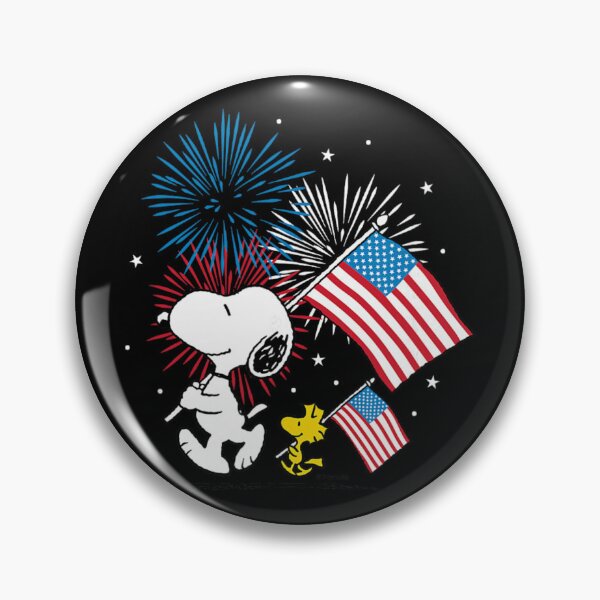 Item preview, Peanuts Snoopy And Woodstock American Flags ,Fireworks  designed and sold by AronWade.