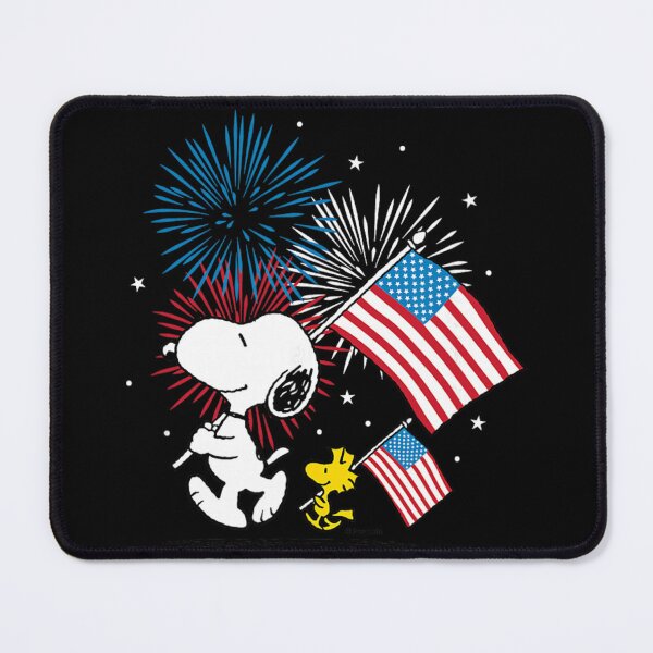 Item preview, Peanuts Snoopy And Woodstock American Flags ,Fireworks  designed and sold by AronWade.