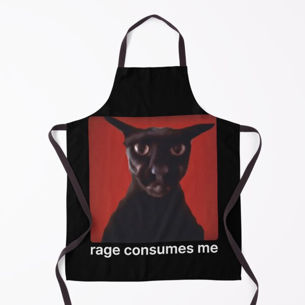 Item preview, Rage Consumes Me Evil Larry Cat Meme designed and sold by Eh Plus Designs.