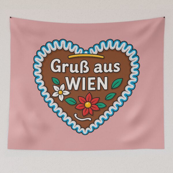 Item preview, Vienna Charm – Greetings from Vienna Gingerbread Heart designed and sold by mycreastyle.