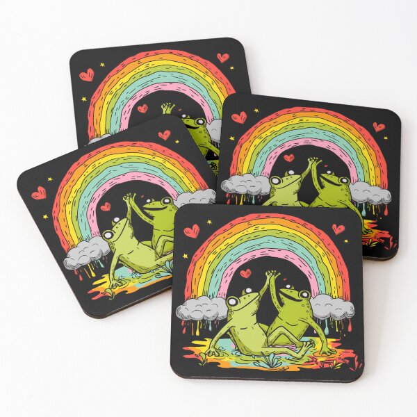 Item preview, Gay Frogs - Rainbow designed and sold by RottenAppleShop.