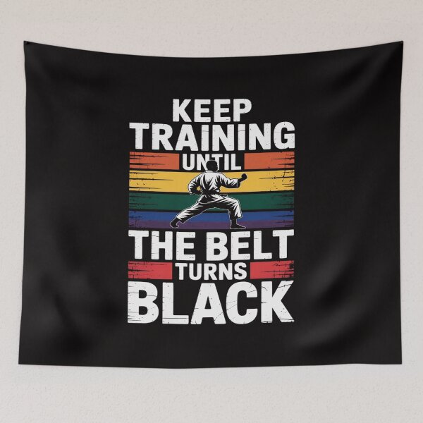 Item preview, Karate Gifts Keep Training Until The Belt Turns Black Girls designed and sold by czechascheledu.