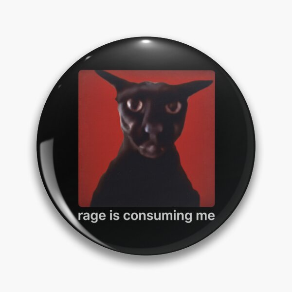 Item preview, Rage is Consuming Me - Evil Larry Cat Meme designed and sold by Eh Plus Designs.