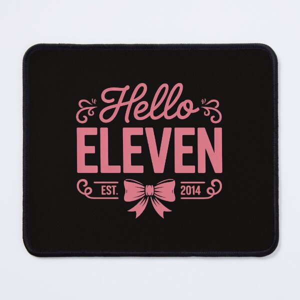 Item preview, Hello Eleven Est 2014 Coquette Bow 11th Birthday Girl designed and sold by czechascheledu.
