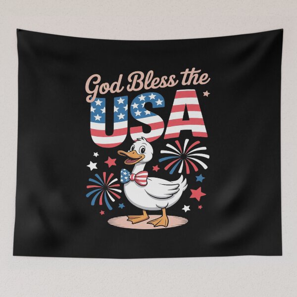 Item preview, Coquette Bow Mama Goose American Flag God Bless USA designed and sold by HORIZBoutique.