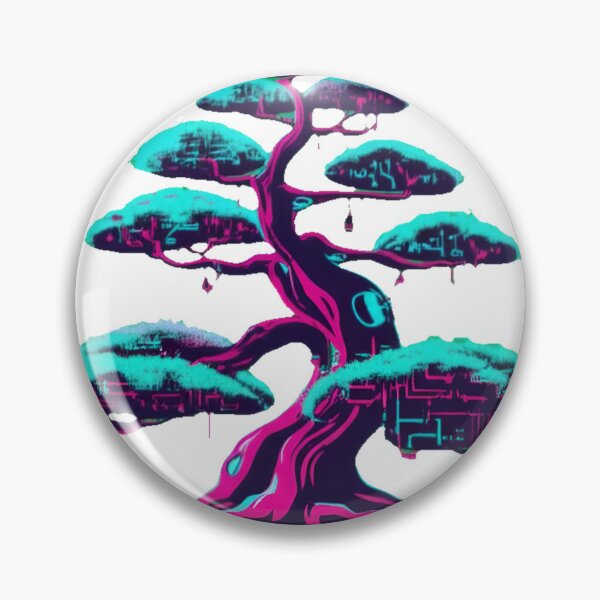 Item preview, Cyberpunk Bonsai Glitch Garden designed and sold by SunkenCost.
