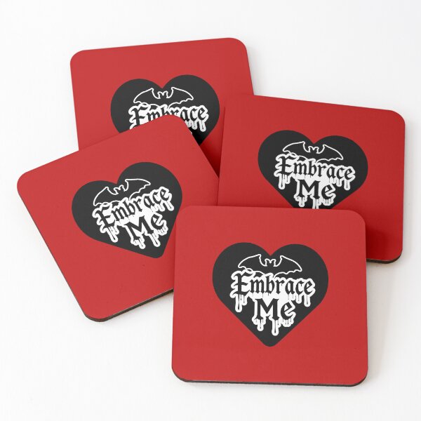 Item preview, Embrace Me Vampire Heart Meme – Masquerade Gaming Fan Funny Quote (Black) designed and sold by SlightlyUnreal.
