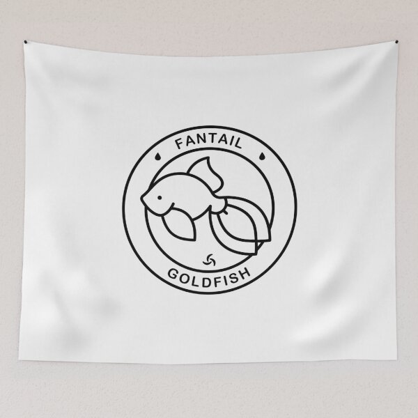 Item preview, Fantail Goldfish Minimal Emblem designed and sold by Satoshy Atelier.