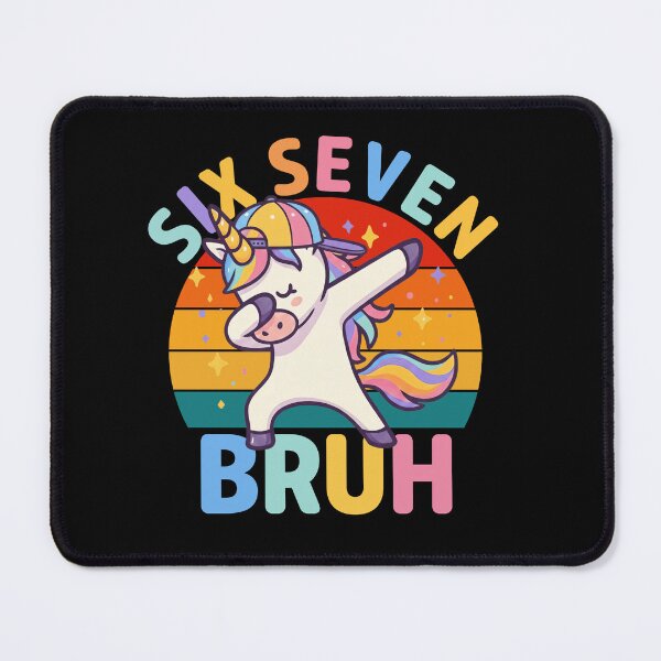 Item preview, Funny Dabbing Unicorn Six Seven 67 6 7 Bruh Meme Tee designed and sold by LashondaGreen89.