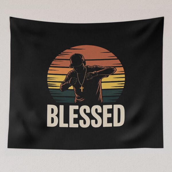 Item preview, Blessed Dabbing Boy Modern Hip Hop Christian Kids Boys Tween designed and sold by andreaswest.