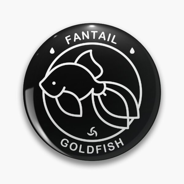 Item preview, Fantail Goldfish Minimal Emblem designed and sold by Satoshy Atelier.