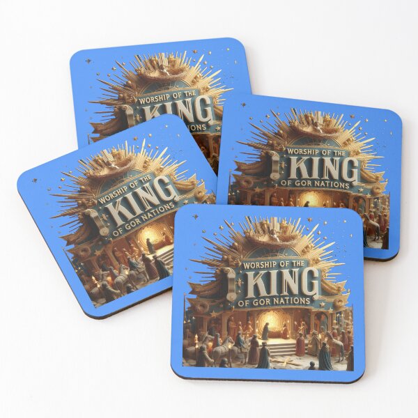 Item preview, Worship of the King of All Nations – 3D Nativity Adoration Label , designed and sold by PaintMeWorld.