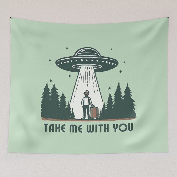 Item preview, Take Me With You - UFO designed and sold by RottenAppleShop.