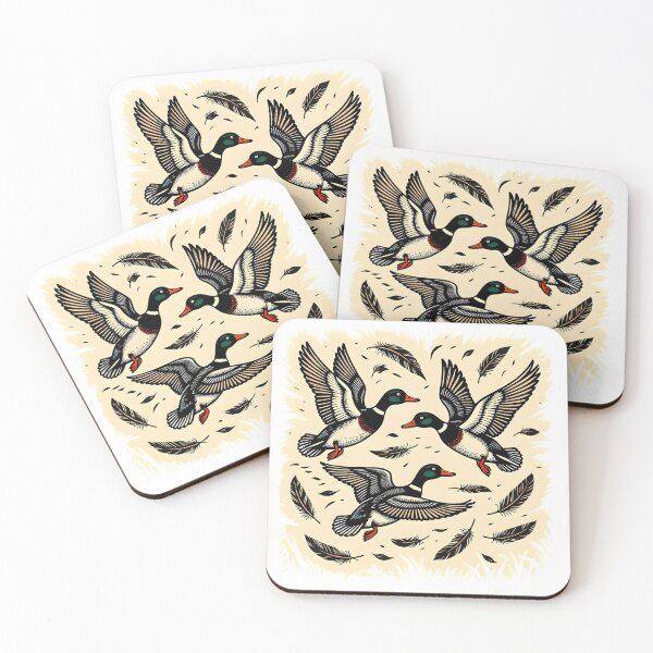 Item preview, Flying Ducks Linocut designed and sold by Erlin Rudho.